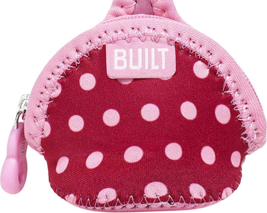 Built Θήκη Πιπίλας Paci Finder Single Pacifier Holder από Ύφασμα Ροζ