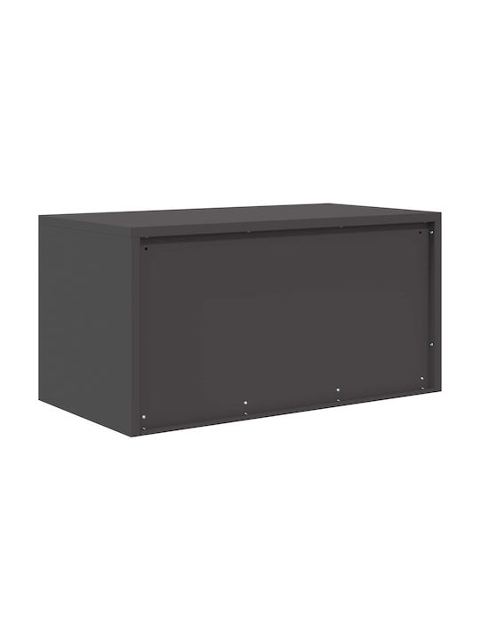 Ντουλάπι Γραφείου Μεταλλικό Μαύρο 80x40x40cm
