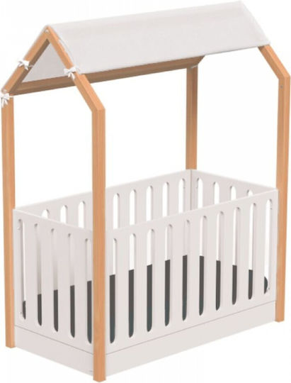 Casababy Πολυμορφική Κούνια Montessori La Maison Λευκή