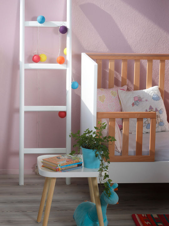 Santa Bebe Pătuț Bebeluși Luna Alb pentru Saltea 70x140cm