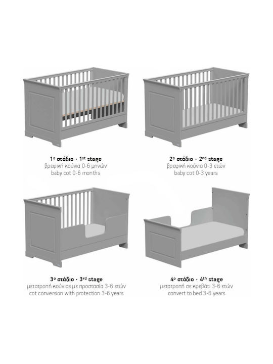 Casababy Babybett York Grau