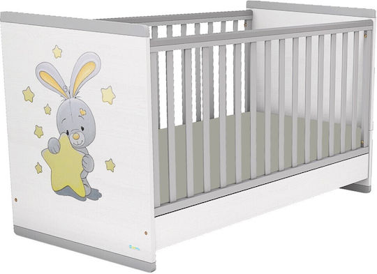 Casababy Patut Polimorf Smart Alb și Gri cu Saltea