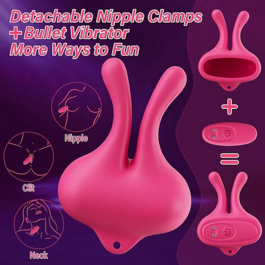 SMD Smooth Operator, 2-in-1 Nipple Stimulator & Clitoral Vibrator Clitoral Vibrator Pink
