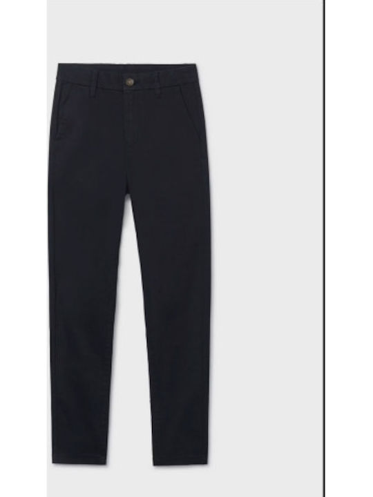 Παιδικό Παντελόνι Chino Υφασμάτινο Μαύρο Basic