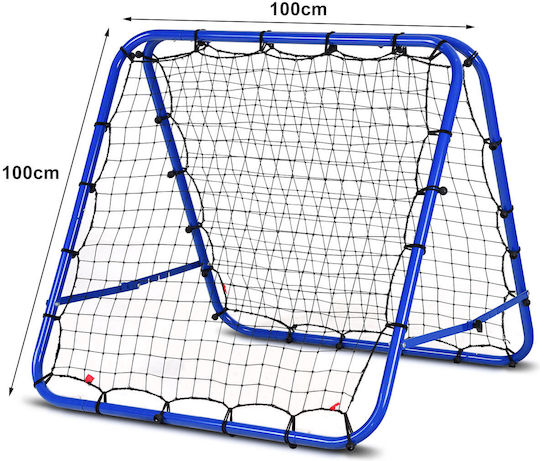 Costway Rebounder De Fotbal Pentru Antrenament Unghiuri Reglabile Dublă Față 100 X 100 Cm Sp36258