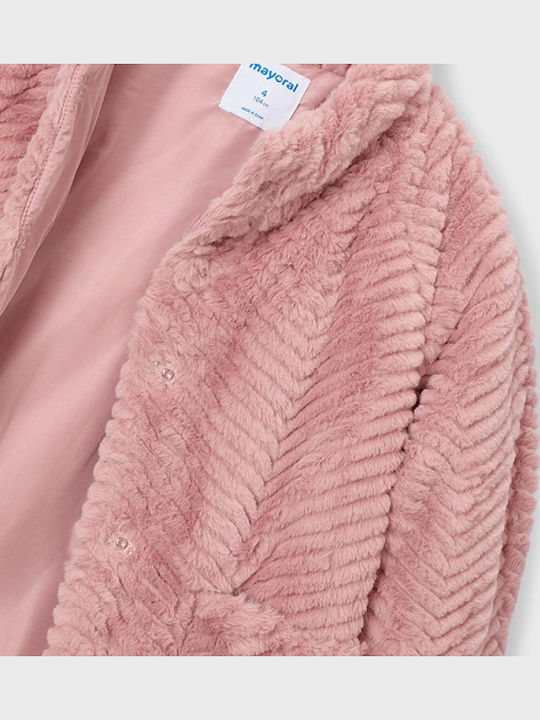 Kids Long Pink Coat