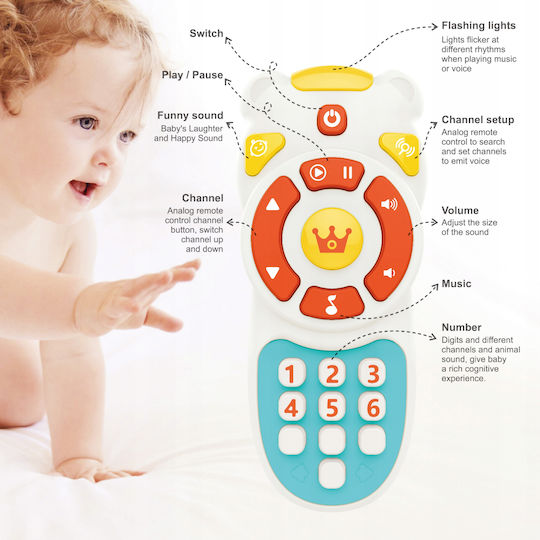 Matadi Jucărie Telefon cu Muzică, Lumină și Sunete pentru 36++ Luni