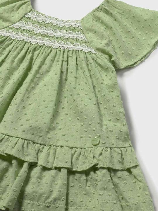 Girls Dress Sleeveless Set of 2 with Accessories Green
