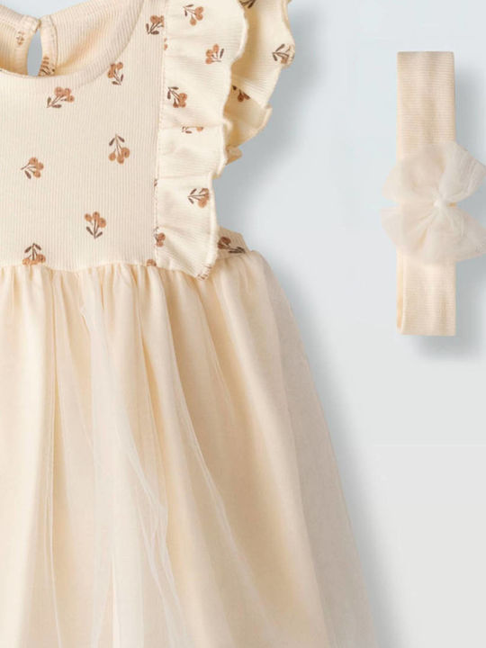 Kinderkleid Tüll Beige