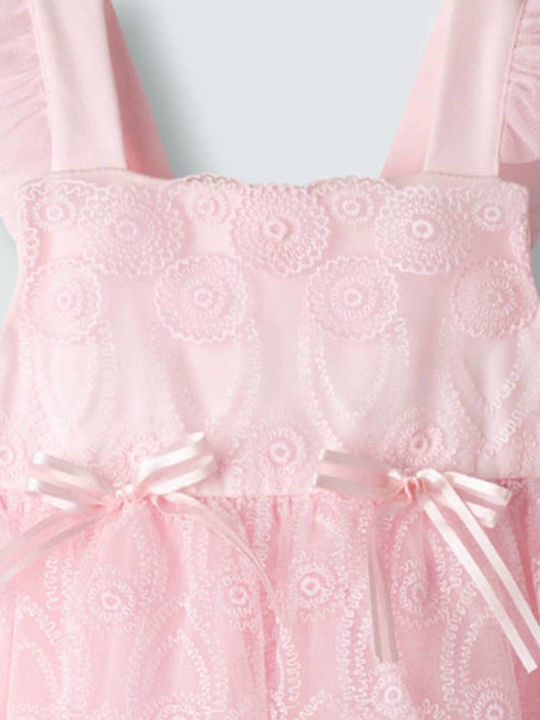 Children's Dress Sleeveless Tulle Pink