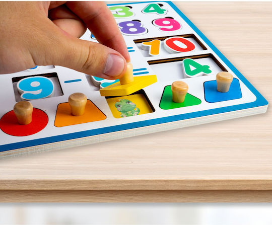 MalPlay Educational Game Letters & Numbers made of Wood