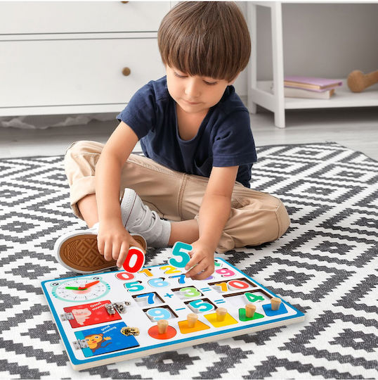 MalPlay Educational Game Letters & Numbers made of Wood