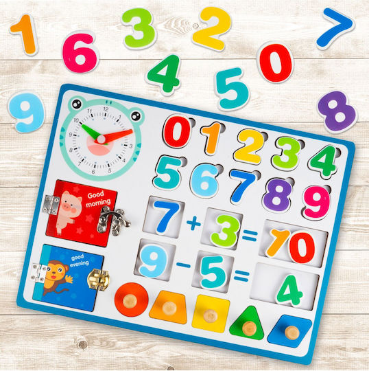 MalPlay Educational Game Letters & Numbers made of Wood
