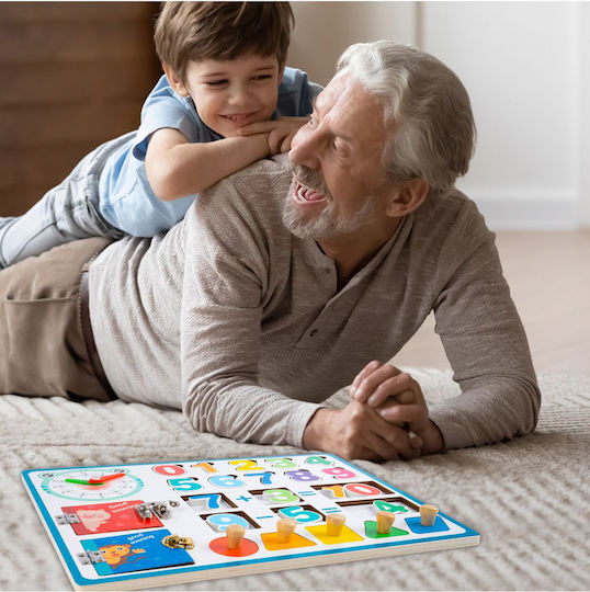 MalPlay Educational Game Letters & Numbers made of Wood