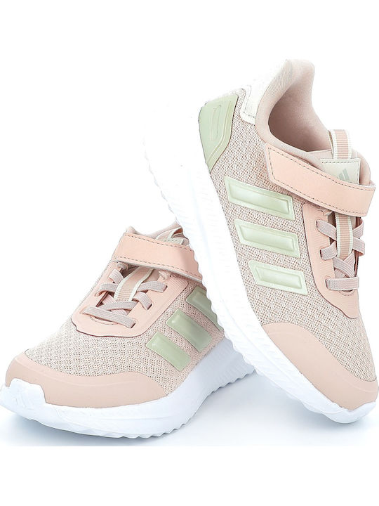 Kids Sports Shoes Running with Hoop & Loop Closure Pink