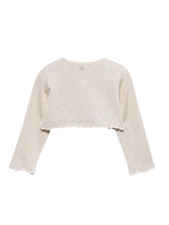 Kids Bolero Knitted Cream