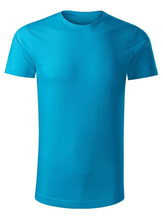 Malfini Ανδρικό Διαφημιστικό T-shirt Κοντομάνικο Turquoise