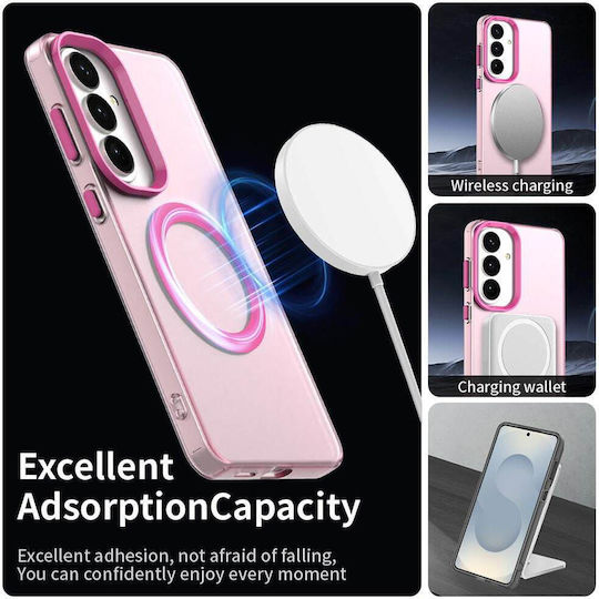 Techsuit Candycase Umschlag Rückseite Kunststoff / Silikon Rosa (Galaxy S26+)
