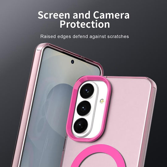 Techsuit Candycase Umschlag Rückseite Kunststoff / Silikon Rosa (Galaxy S26+)