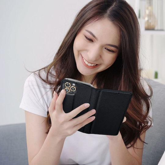 Smart Книга Силикон / Пластмаса Черен (Realme 14T)