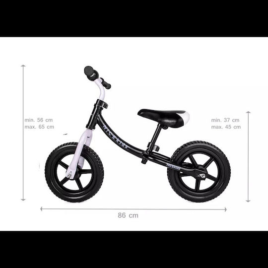 NICEkids Kids Balance Bike Black