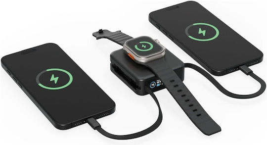 Energea Magpac Mini Plus MagSafe Power Bank 10000mAh 20W with USB-C Port Black