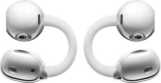 Huawei FreeClip 2 Open Ear Bluetooth Handsfree Ακουστικά με Αντοχή στον Ιδρώτα και Θήκη Φόρτισης Λευκά