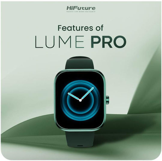 HiFuture Lume Pro Aluminium 46mm Smartwatch με Παλμογράφο (Ροζ)