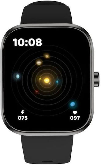 HiFuture Lume Pro Aluminium 46mm Waterproof Smartwatch with Heart Rate Monitor (Black)