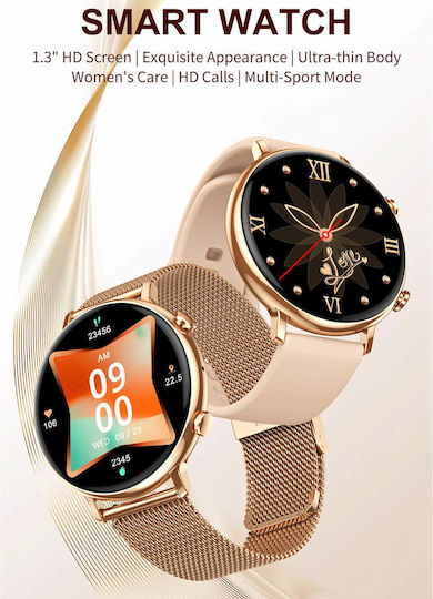 Microwear CY700 Smartwatch με Παλμογράφο (Χρυσό)