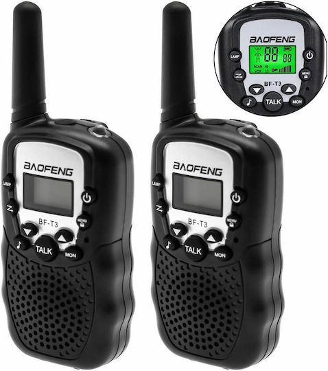 Baofeng BF-T3 Walkie Talkie με Μονόχρωμη Οθόνη Σετ 2τμχ
