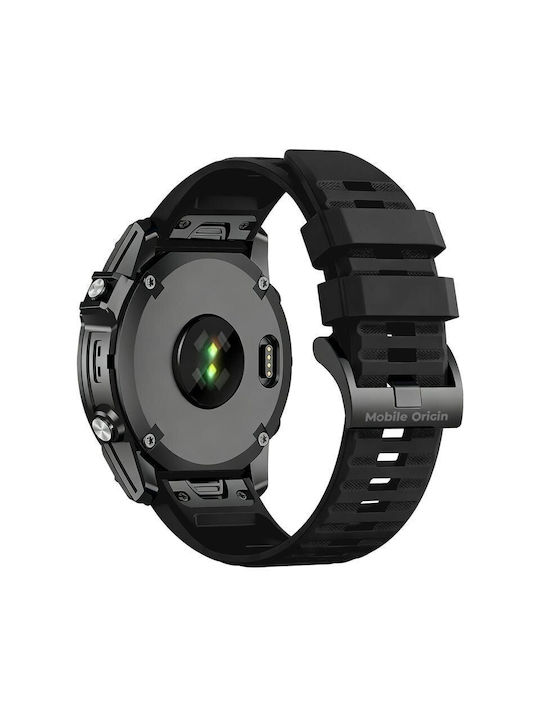 Mobile Origin Einfaches Silikon-Tragbares Band 20mm Schwarz