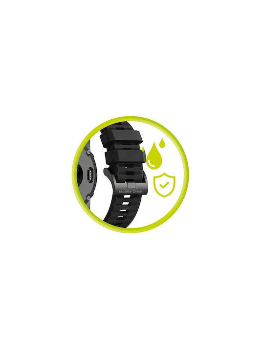 Mobile Origin Einfaches Silikon-Tragbares Band 20mm Schwarz