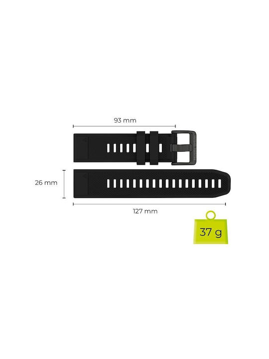 Mobile Origin Easy Strap Watch 26mm Black Mo-es26-blk