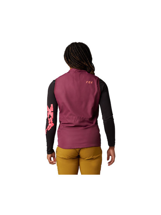 Fox Ranger Wind Cycling Windbreaker Jacket Sleeveless Red
