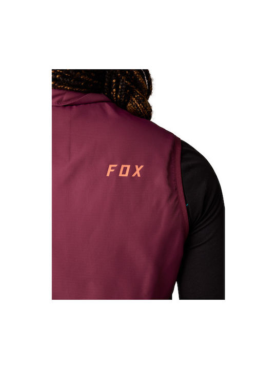 Fox Ranger Wind Cycling Windbreaker Jacket Sleeveless Red