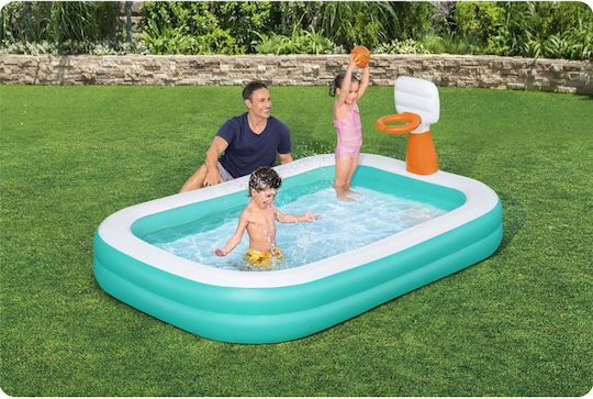 Bestway Piscină Pentru Copii Gonflabilă 636lt 251x168x102cm Turcoaz