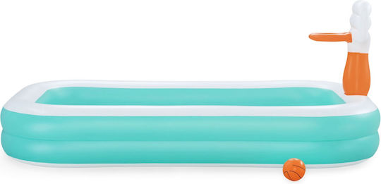 Bestway Piscină Pentru Copii Gonflabilă 636lt 251x168x102cm Turcoaz