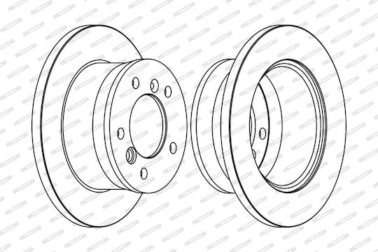 Ferodo Bremsscheiben Hinten für Fiat 130 Lada 112 Mazda 5 / 2 Saab 96 Skoda 130