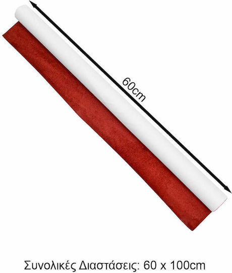 Car Sticker Suede 60*100cm 120g Interior W17319-3r Red