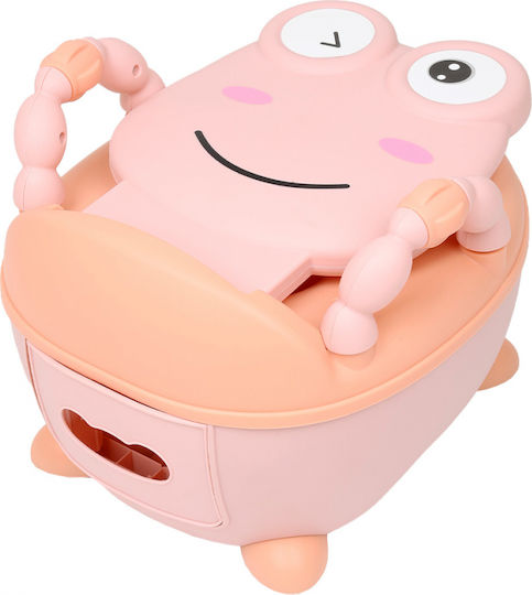 Little Mom Potties Toilet with Lid Pink