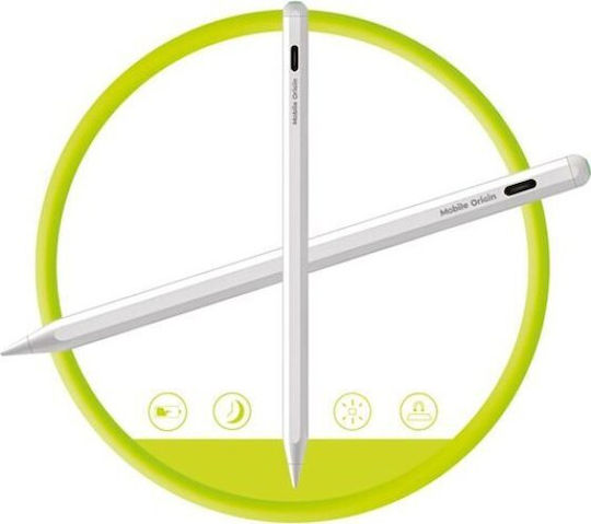 Mobile Origin PE2 Digital Touch Stylus with Palm Rejection in White color
