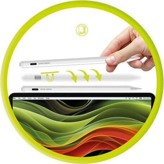 Mobile Origin PE2 Digital Touch Stylus with Palm Rejection in White color