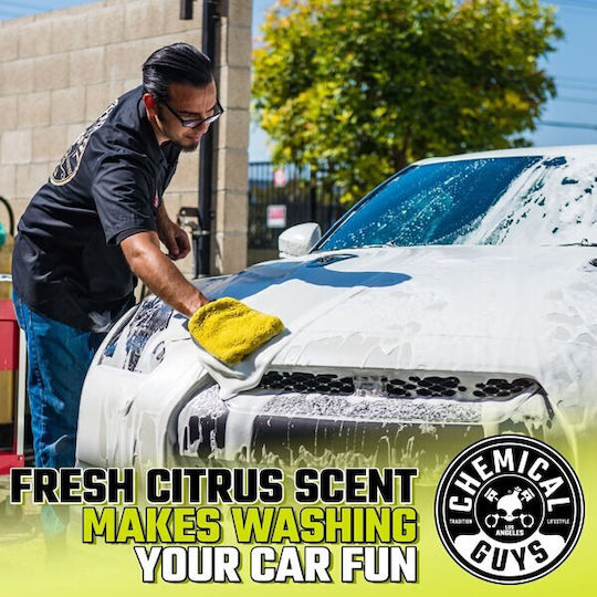 Chemical Guys Citrus Wash & Gloss Concentrated Car Wash Автомобилен шампоан с Аромат Лимон 3.78lt