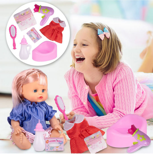 MalPlay Set papușă bebe 46 cm.