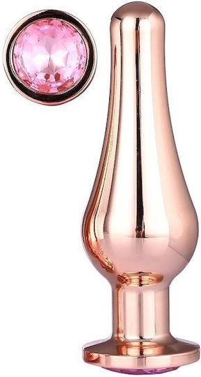 Smd Analyzer Triple Deeper Edition Rocket Butt Plug Set Πρωκτική Σφήνα Σετ 3 S M L Rose Gold Pink Diamond