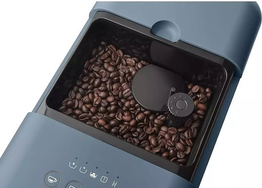 Automatische Espressomaschine 1350W Druck 19bar für Cappuccino mit Mahlwerk Gray BCC12SBMEU