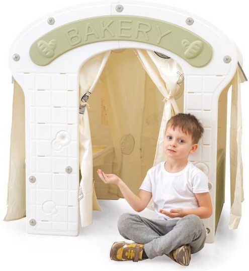 Căsuță De Joacă Pentru Copii Multifuncțională Verde 98x92x115cm