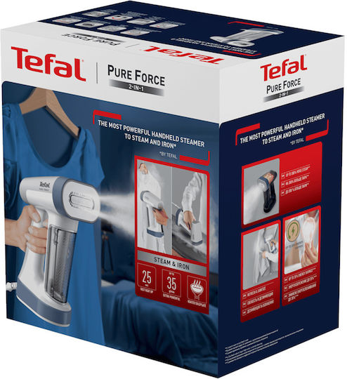 Tefal Pure Force Aparat de călcat cu abur pentru haine de Mână 1800W cu rezervor 180ml Alb