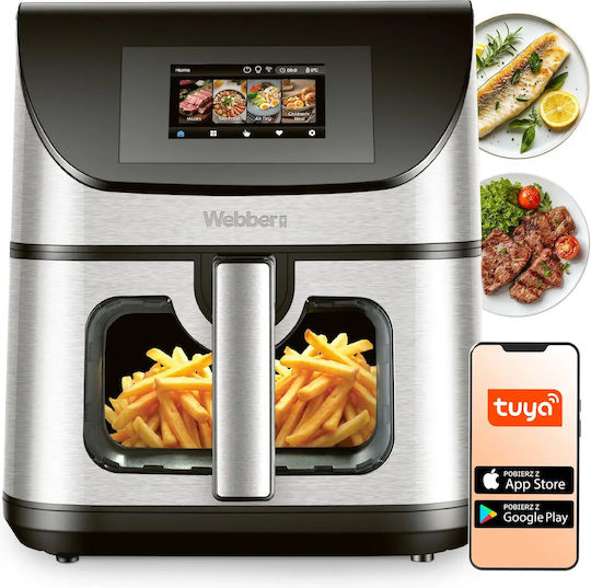 Webber Air Fryer with Wi-Fi 8lt Silver